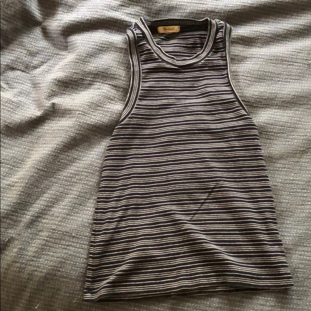 Madewell striped tank top